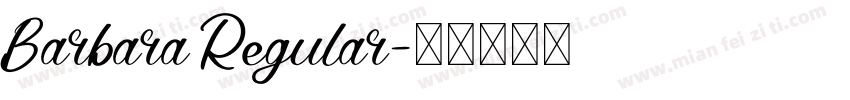 Barbara Regular字体转换